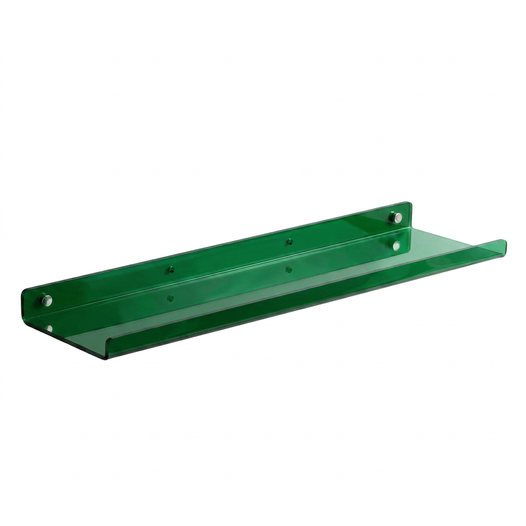 Flitsko Zwevend Acryl Wandplankje - Groen