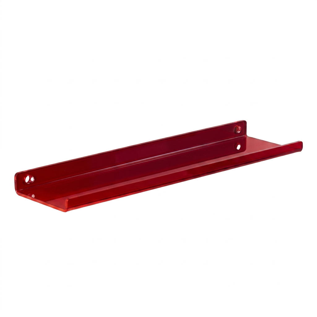 Flitsko Zwevend Acryl Wandplankje - Rood